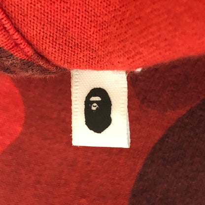 【中古品】【メンズ】 A BATHING APE アベイシングエイプ COLOR CAMO BUSY SHARK L/S TEE 001LTI301007M カラーカモ ビジーシャーク ロングスリーブ Tシャツ 半袖 トップス 142-251126-ks-12-tei サイズ：XL カラー：レッド 万代Net店