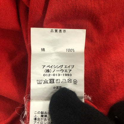 【中古品】【メンズ】 A BATHING APE アベイシングエイプ COLOR CAMO BUSY SHARK L/S TEE 001LTI301007M カラーカモ ビジーシャーク ロングスリーブ Tシャツ 半袖 トップス 142-251126-ks-12-tei サイズ：XL カラー：レッド 万代Net店