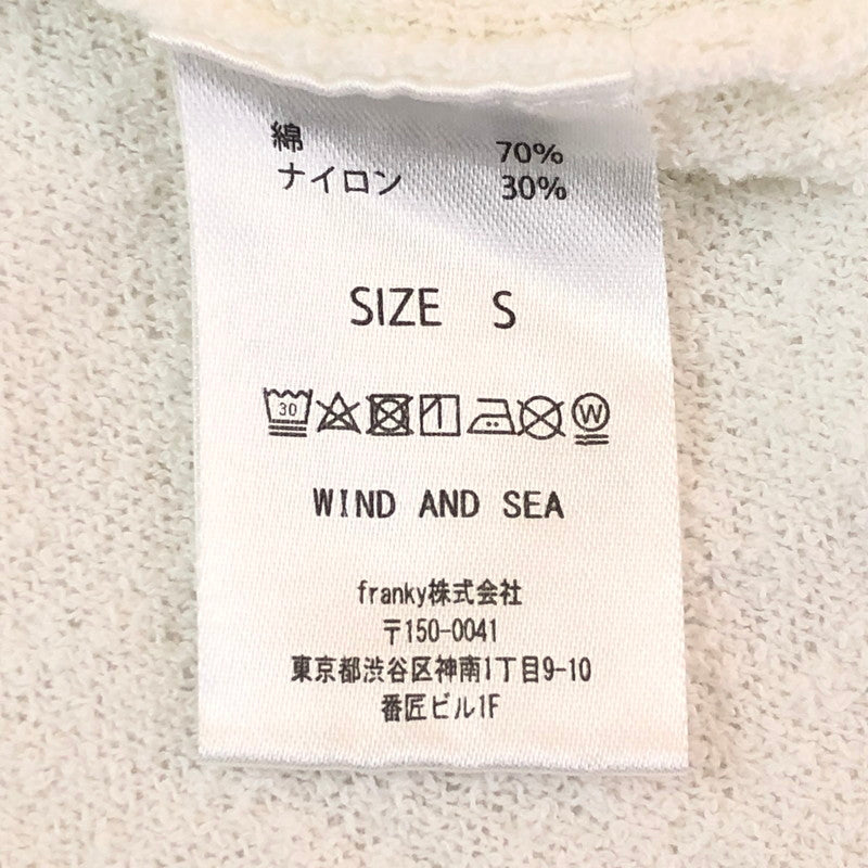 【中古品】【メンズ】 DENHAM デンハム × WIND AND SEA ウィンダンシー 別注 コラボ BOUCLET PILE L/S TEE WDS-C-DHM-25-Q4-08 ブークレー ロングスリーブ 長袖Tシャツ 142-251007-yo-05-fuz サイズ：S カラー：ホワイト 万代Net店