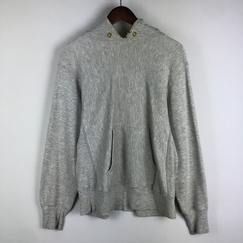 【現状渡し品】【メンズ】 Champion チャンピオン 80's　PULLOVER HOODIE TORIKO TAG VINTAGE 80年代 プルオーバーパーカー トップス トリコタグ 完全目無し ヴィンテージ 145-251012-ts-16-tei サイズ：M カラー：グレー 万代Net店
