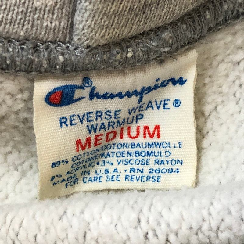 【現状渡し品】【メンズ】 Champion チャンピオン 80's　PULLOVER HOODIE TORIKO TAG VINTAGE 80年代 プルオーバーパーカー トップス トリコタグ 完全目無し ヴィンテージ 145-251012-ts-16-tei サイズ：M カラー：グレー 万代Net店