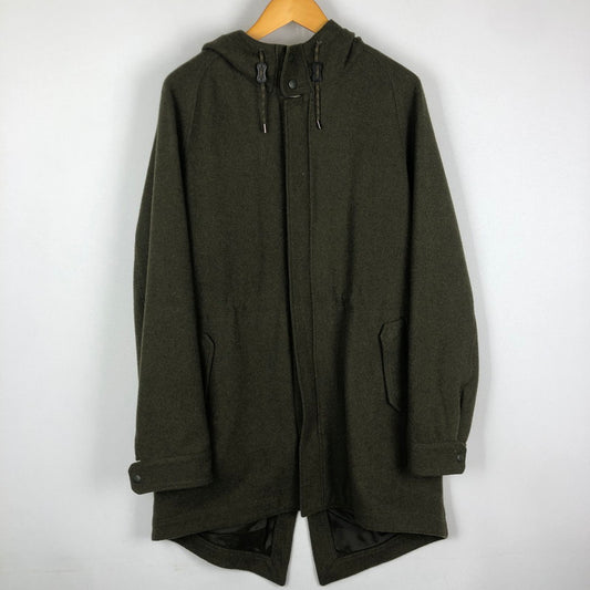 【中古品】【メンズ】 WHITE MOUNTAINEERING ホワイトマウンテニアリング WOOL MELTON MODS COAT　WR1273202 ウール　メルトン　モッズ　コート　アウター 144-251012-ts-09-tei サイズ：2 カラー：カーキ 万代Net店