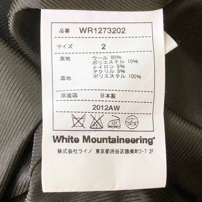 【中古品】【メンズ】 WHITE MOUNTAINEERING ホワイトマウンテニアリング WOOL MELTON MODS COAT　WR1273202 ウール　メルトン　モッズ　コート　アウター 144-251012-ts-09-tei サイズ：2 カラー：カーキ 万代Net店