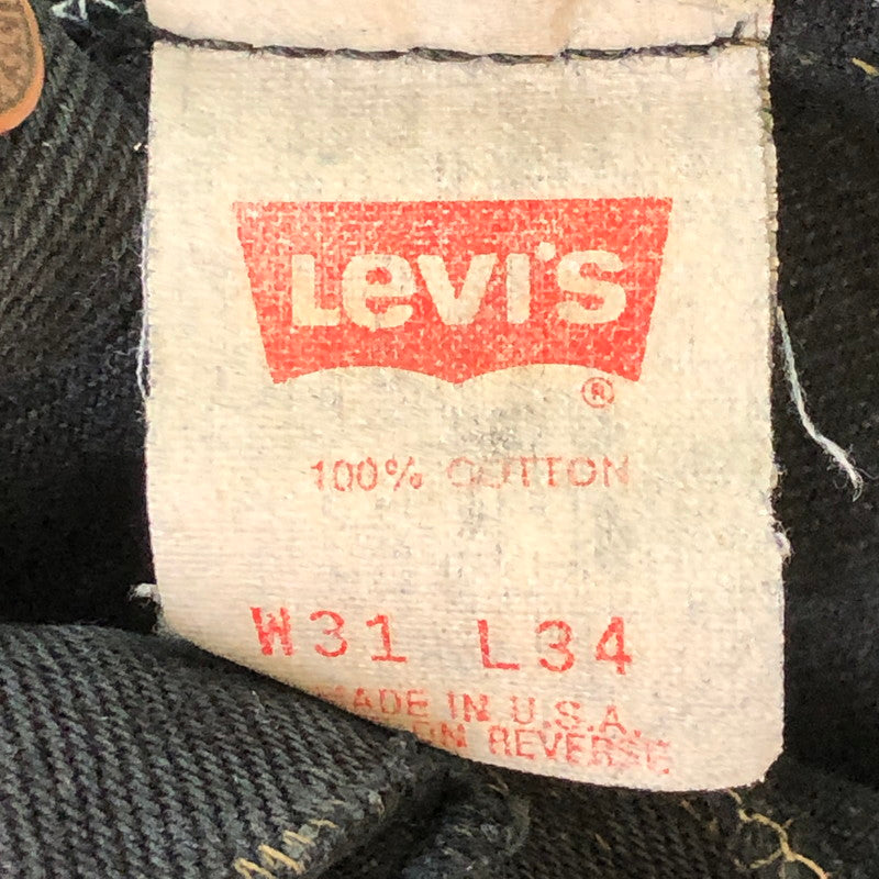 【中古品】【メンズ】 Levi's リーバイス 501 BUTTON FLY DENIM PANTS 501-0658 ボタンフライ デニム パンツ ボトムス ジーンズ 93年製 USA製 先染め 156-251009-ks-30-fuz サイズ：31 カラー：ブラック 万代Net店