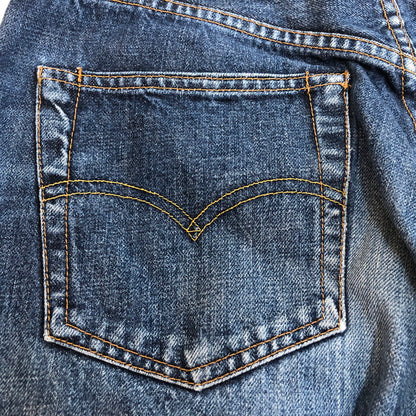 【現状渡し品】【メンズ】 LEVI'S VINTAGE CLOTHING リーバイスビンテージクロージング 90's 551ZXX DENIM PNATS 90年代 551ZXX デニムパンツ ボトムス ジーンズ 日本製 ボタン裏 刻印J09 156-251118-ts-23-tei サイズ：w31 カラー：インディゴ 万代Net店