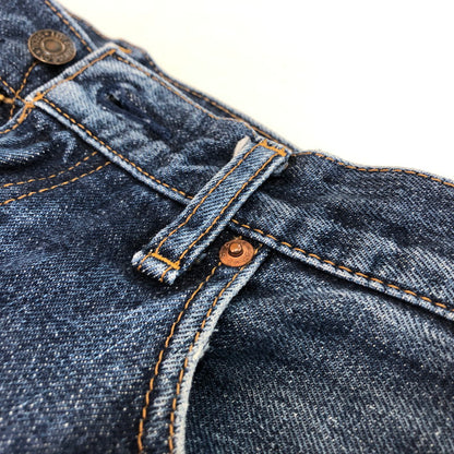 【現状渡し品】【メンズ】 LEVI'S VINTAGE CLOTHING リーバイスビンテージクロージング 90's 551ZXX DENIM PNATS 90年代 551ZXX デニムパンツ ボトムス ジーンズ 日本製 ボタン裏 刻印J09 156-251118-ts-23-tei サイズ：w31 カラー：インディゴ 万代Net店
