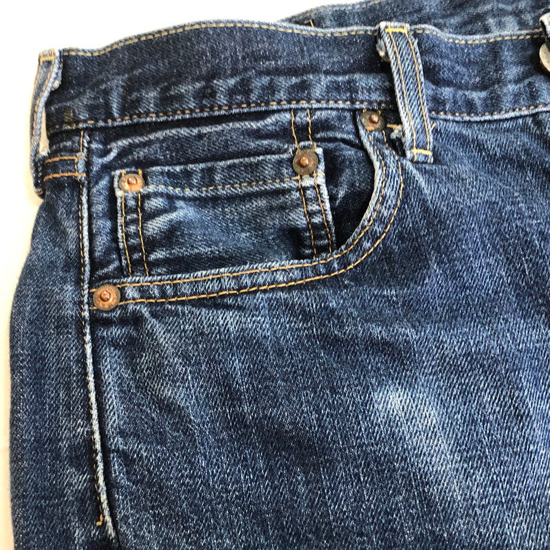 【現状渡し品】【メンズ】 Levi's リーバイス 502XX DENIM PANTS 502XX デニムパンツ ボトムス ジーンズ 日本製 BIG-E ボタン裏 刻印J22 156-251118-ts-24-tei サイズ：w31 カラー：インディゴ 万代Net店
