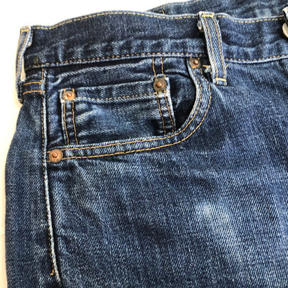 【現状渡し品】【メンズ】 Levi's リーバイス 502XX DENIM PANTS 502XX デニムパンツ ボトムス ジーンズ 日本製 BIG-E ボタン裏 刻印J22 156-251118-ts-24-tei サイズ：w31 カラー：インディゴ 万代Net店