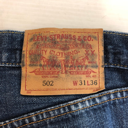 【現状渡し品】【メンズ】 Levi's リーバイス 502XX DENIM PANTS 502XX デニムパンツ ボトムス ジーンズ 日本製 BIG-E ボタン裏 刻印J22 156-251118-ts-24-tei サイズ：w31 カラー：インディゴ 万代Net店