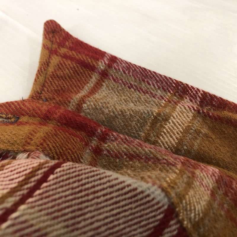【中古品】【メンズ】 FIVE BROTHER ファイブブラザー FLANNEL CHECK L/S SHIRT フランネルチェック ロングスリーブ シャツ トップス 長袖 ネルシャツ 145-251118-ts-11-fuz サイズ：S カラー：ブラウン 万代Net店