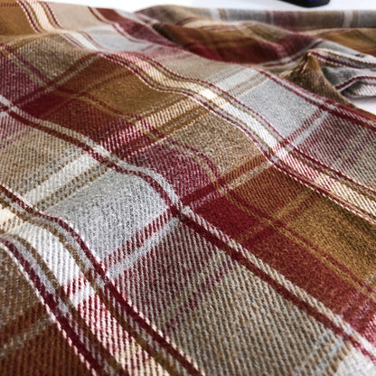 【中古品】【メンズ】 FIVE BROTHER ファイブブラザー FLANNEL CHECK L/S SHIRT フランネルチェック ロングスリーブ シャツ トップス 長袖 ネルシャツ 145-251118-ts-11-fuz サイズ：S カラー：ブラウン 万代Net店