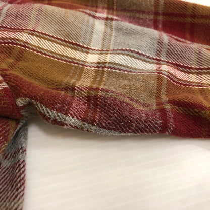 【中古品】【メンズ】 FIVE BROTHER ファイブブラザー FLANNEL CHECK L/S SHIRT フランネルチェック ロングスリーブ シャツ トップス 長袖 ネルシャツ 145-251118-ts-11-fuz サイズ：S カラー：ブラウン 万代Net店