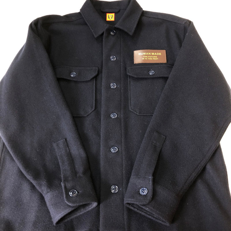 【中古品】【メンズ】 HUMANMADE ヒューマンメイド 23AW WOOL CPO SHIRTS ウール シーピーオー シャツ ジャケット ライトアウター 142-251006-ks-09-fuz サイズ：L カラー：ネイビー 万代Net店
