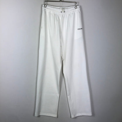 【中古品】【メンズ】 CELINE セリーヌ DOUBLEｰFACED JERSEY PANTS 2Z12121O ダブル フェイス ジャージパンツ ボトムス 152-251009-ks-24-fuz サイズ：S カラー：ホワイト 万代Net店