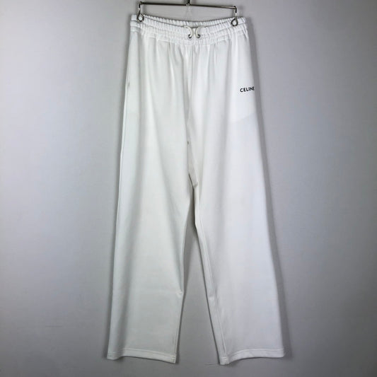 【中古品】【メンズ】 CELINE セリーヌ DOUBLEｰFACED JERSEY PANTS 2Z12121O ダブル フェイス ジャージパンツ ボトムス 152-251009-ks-24-tei サイズ：S カラー：ホワイト 万代Net店