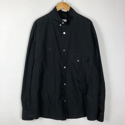 【中古品】【メンズ】 HERMES エルメス BOXY FIT OVERLAP POCKET COTTON SHIRT H466100H2 ボクシーフィット オーバーラップポケット コットンシャツ 長袖 トップス 141-251009-ks-20-tei サイズ：41 カラー：ブラック 万代Net店