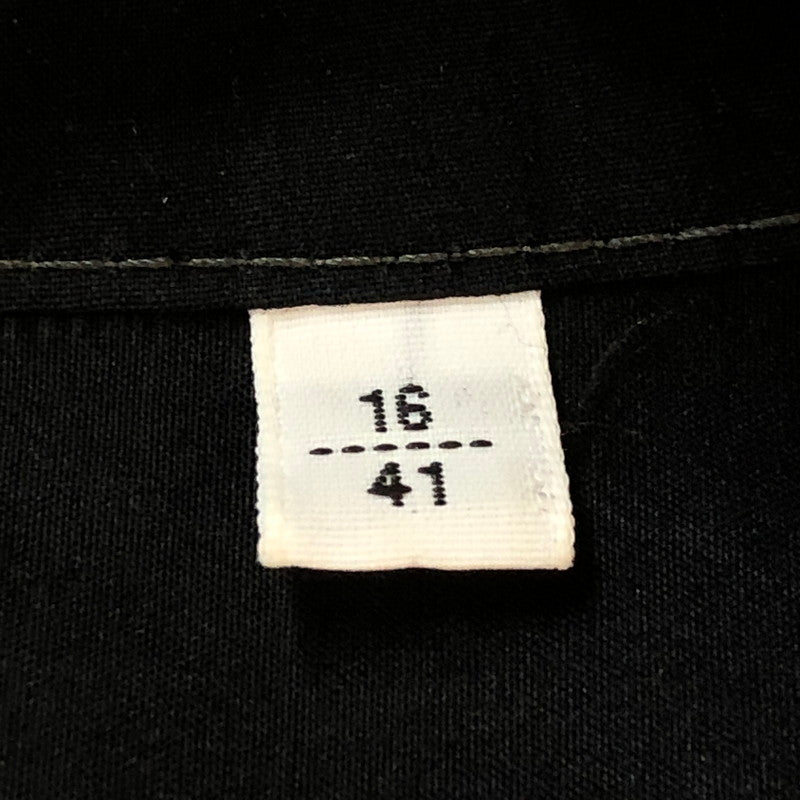 【中古品】【メンズ】 HERMES エルメス BOXY FIT OVERLAP POCKET COTTON SHIRT H466100H2 ボクシーフィット オーバーラップポケット コットンシャツ 長袖 トップス 141-251009-ks-20-tei サイズ：41 カラー：ブラック 万代Net店