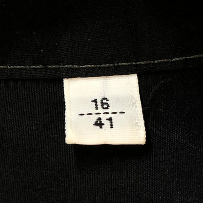 【中古品】【メンズ】 HERMES エルメス BOXY FIT OVERLAP POCKET COTTON SHIRT H466100H2 ボクシーフィット オーバーラップポケット コットンシャツ 長袖 トップス 141-251009-ks-20-tei サイズ：41 カラー：ブラック 万代Net店