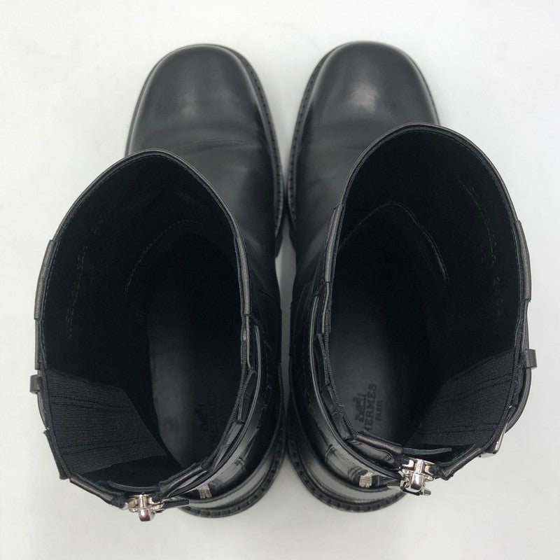 【中古品】【レディース】 HERMES エルメス JAIMY ANKLE BOOTS WS242843ZH ジェイミー アンクルブーツ 靴 183-251015-ks-16-tei カラー：ブラック 万代Net店
