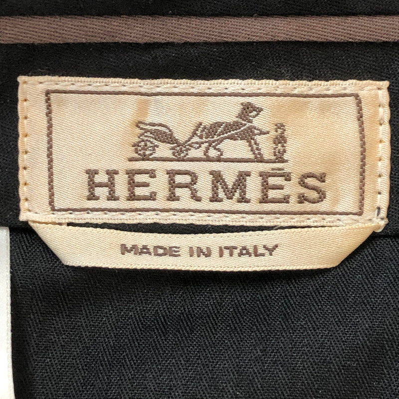 【中古品】【メンズ】 HERMES エルメス COTTON　SLACKS PANT　H465500H6　コットン スラックス パンツ ボトムス 152-251012-ts-23-tei サイズ：38 カラー：ブラック 万代Net店