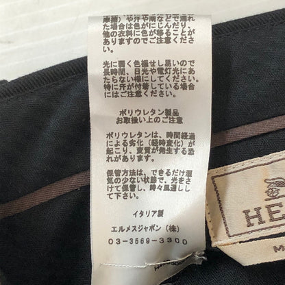 【中古品】【メンズ】 HERMES エルメス COTTON　SLACKS PANT　H465500H6　コットン スラックス パンツ ボトムス 152-251012-ts-23-tei サイズ：38 カラー：ブラック 万代Net店