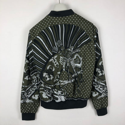 【中古品】【メンズ】 HERMES エルメス シュヴァルパンク バンダナ ブルゾン アウター リバーシブル 140-251015-yo-17-tei サイズ：50 カラー：総柄/グレー 万代Net店