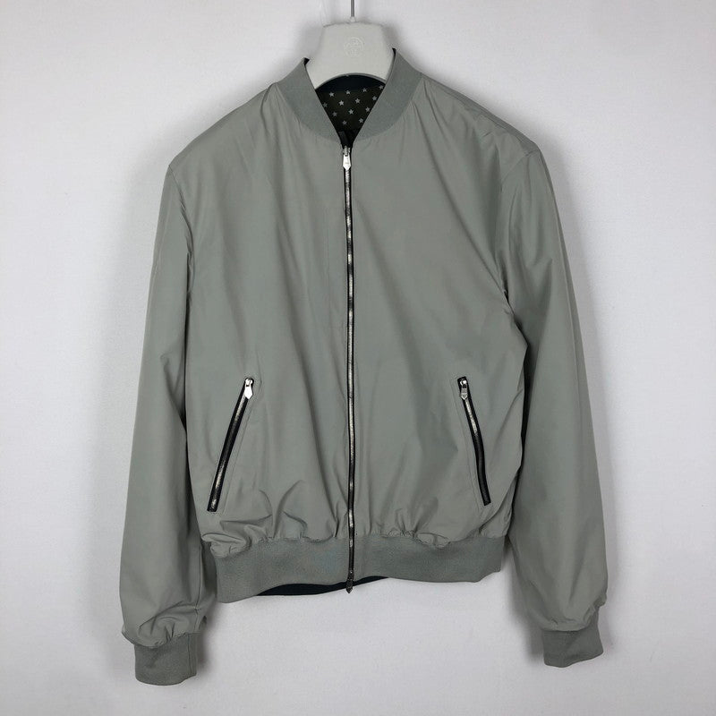 【中古品】【メンズ】 HERMES エルメス シュヴァルパンク バンダナ ブルゾン アウター リバーシブル 140-251015-yo-17-tei サイズ：50 カラー：総柄/グレー 万代Net店