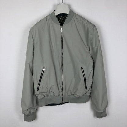 【中古品】【メンズ】 HERMES エルメス シュヴァルパンク バンダナ ブルゾン アウター リバーシブル 140-251015-yo-17-tei サイズ：50 カラー：総柄/グレー 万代Net店