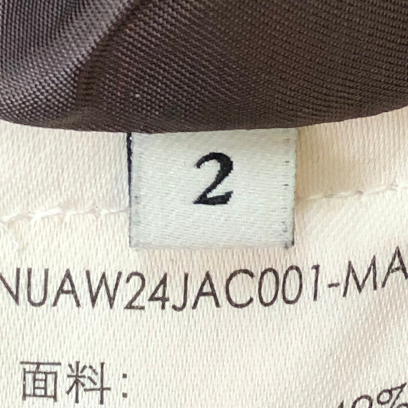 【中古美品】【メンズ】 NULLUS ヌル MULTI-FORM AERO COLLAR JACKET NUAW24JAC001-MAH マルチフォーム エアロ カラー ジャケット ライトアウター 141-251009-ks-04-tei サイズ：2 カラー：ブラウン 万代Net店