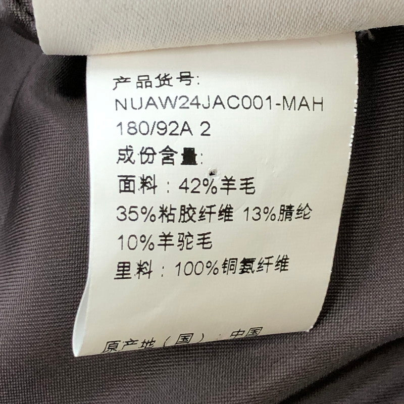 【中古美品】【メンズ】 NULLUS ヌル MULTI-FORM AERO COLLAR JACKET NUAW24JAC001-MAH マルチフォーム エアロ カラー ジャケット ライトアウター 141-251009-ks-04-tei サイズ：2 カラー：ブラウン 万代Net店
