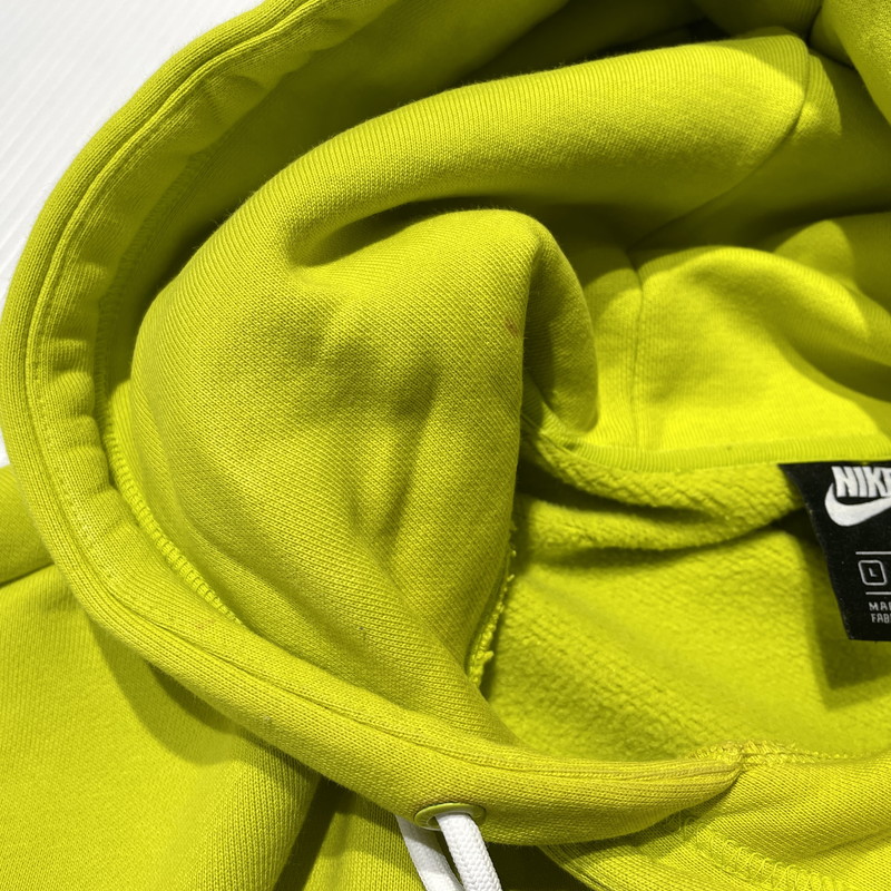 【中古品】【メンズ】 NIKE ナイキ JUST DO IT FLEECE PULLOVER HOODIE CI9407-308 ジャスト ドゥ イット フリース プルオーバー フーディ 長袖 トップス 148-260826-yo-10-teih サイズ：L カラー：ライムグリーン(蛍光色) 万代Net店