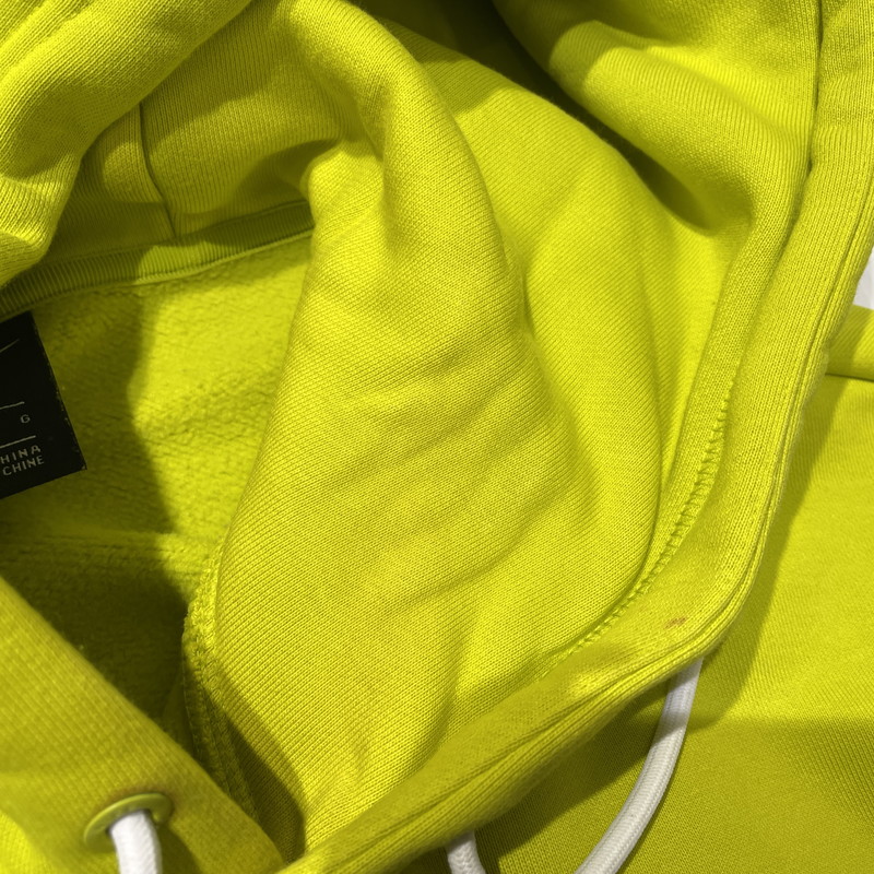 【中古品】【メンズ】 NIKE ナイキ JUST DO IT FLEECE PULLOVER HOODIE CI9407-308 ジャスト ドゥ イット フリース プルオーバー フーディ 長袖 トップス 148-260826-yo-10-teih サイズ：L カラー：ライムグリーン(蛍光色) 万代Net店