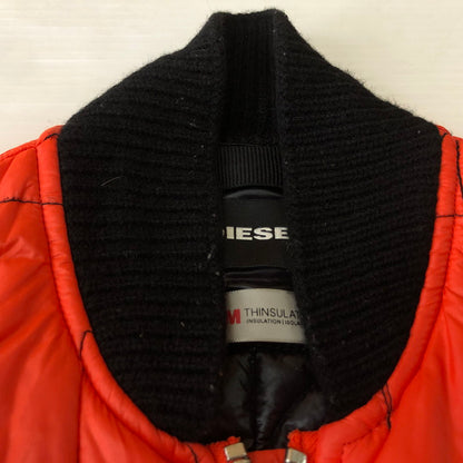 【中古品】【メンズ】 DIESEL ディーゼル QUILTING BLOUSON JACKET キルティング ブルゾン ジャケット アウター 141-251126-yo-01-tei サイズ：S カラー：オレンジ(赤みの強い) 万代Net店