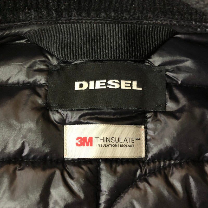 【中古品】【メンズ】 DIESEL ディーゼル QUILTING BLOUSON JACKET キルティング ブルゾン ジャケット アウター 141-251126-yo-01-tei サイズ：S カラー：オレンジ(赤みの強い) 万代Net店