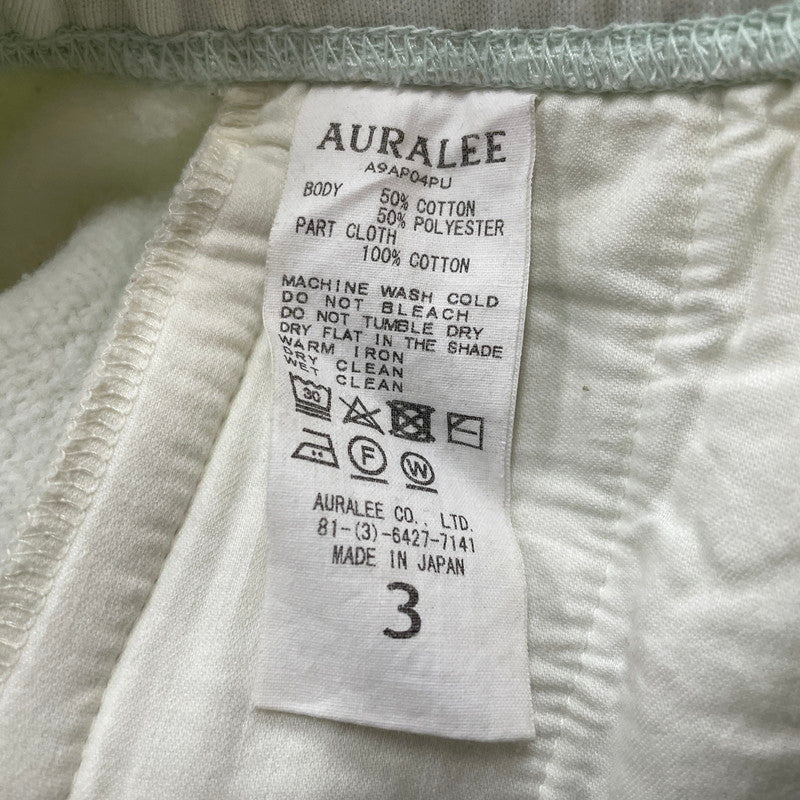 【中古品】【メンズ】 AURALEE オーラリー BAGGY SWEAT PANTS A9AP04PU バギー スウェット パンツ ボトムス 151-260623-yo-18-tei サイズ：3 カラー：ライム 万代Net店