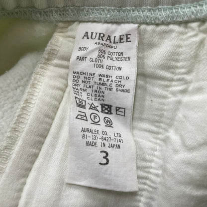 【中古品】【メンズ】 AURALEE オーラリー BAGGY SWEAT PANTS A9AP04PU バギー スウェット パンツ ボトムス 151-260623-yo-18-tei サイズ：3 カラー：ライム 万代Net店