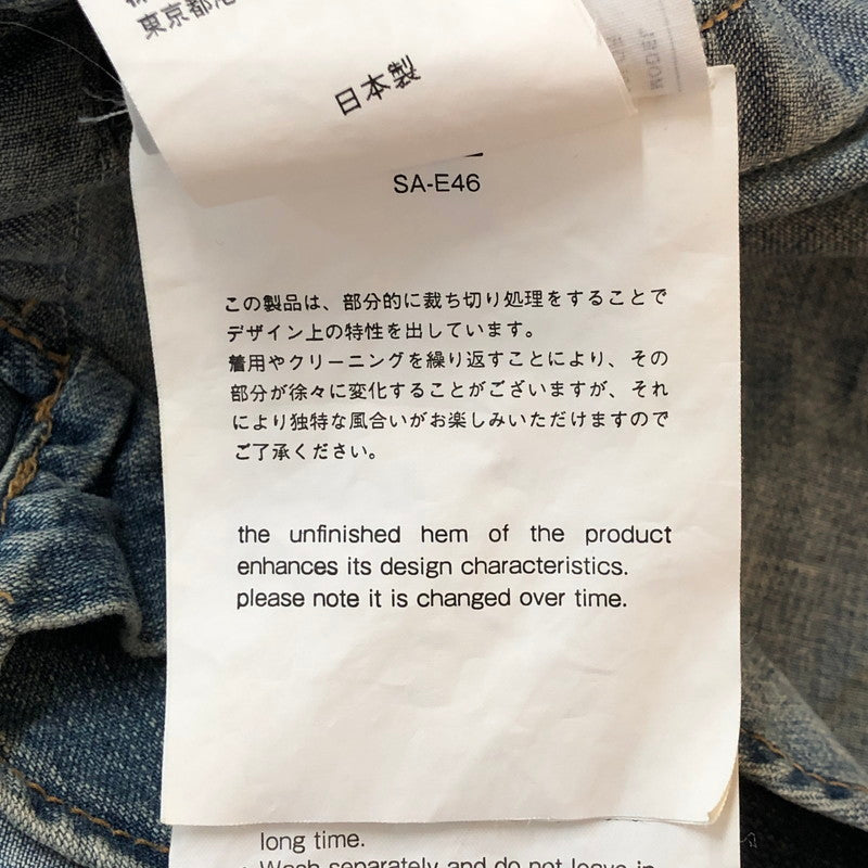 【中古品】【メンズ】 Sacai サカイ 17AW SWITCHED DENIM SHIRTS 17-01406M スイッチ デニム シャツ 長袖 トップス 140-251009-ks-02-tei サイズ：1 カラー：インディゴ 万代Net店