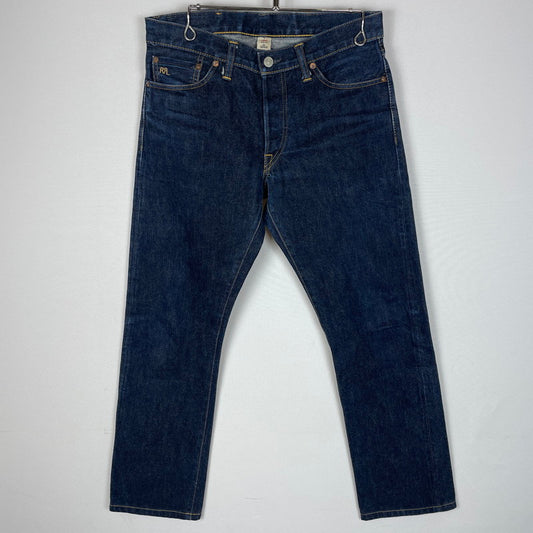 【中古品】【メンズ】 RRL ダブルアールエル SLIM STRAIGHT DENIM PANT 4856506RSFJ スリムストレート デニムパンツ ボトムス ジーンズ 156-251217-ts-17-tei サイズ：30 カラー：インディゴ 万代Net店