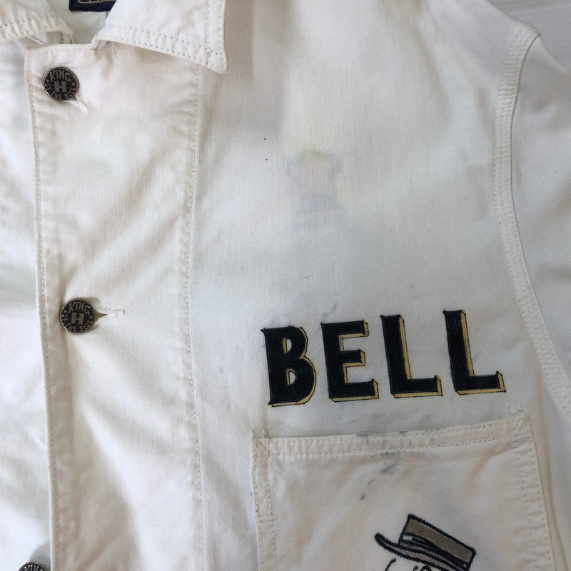 【現状渡し品】【メンズ】 BLUEBLUE ブルーブルー REMADE PAINT COVERALLS リメイク ペイント カバーオール ジャケット ライトアウター 145-251009-ks-15-tei サイズ：表記サイズなし カラー：ホワイト 万代Net店