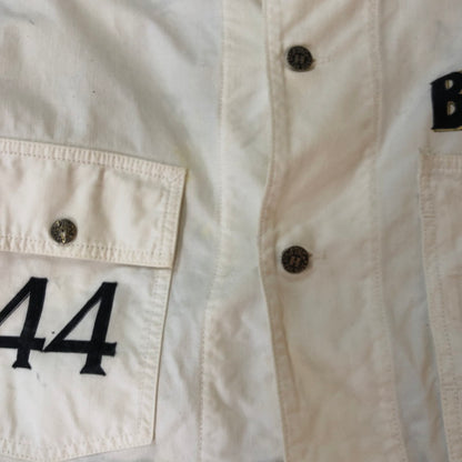 【現状渡し品】【メンズ】 BLUEBLUE ブルーブルー REMADE PAINT COVERALLS リメイク ペイント カバーオール ジャケット ライトアウター 145-251009-ks-15-tei サイズ：表記サイズなし カラー：ホワイト 万代Net店