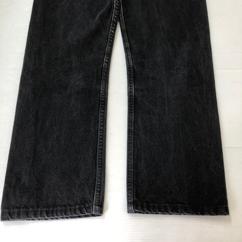 【中古品】【メンズ】 Levi's リーバイス 501 STRAIGHT DENIM PANTS ストレート デニムパンツ ボトムス ジーンズ ボタン裏532 後染め USA製 156-251009-ks-28-tei サイズ：W29L30 カラー：ブラック 万代Net店