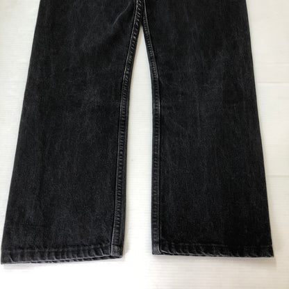 【中古品】【メンズ】 Levi's リーバイス 501 STRAIGHT DENIM PANTS ストレート デニムパンツ ボトムス ジーンズ ボタン裏532 後染め USA製 156-251009-ks-28-tei サイズ：W29L30 カラー：ブラック 万代Net店