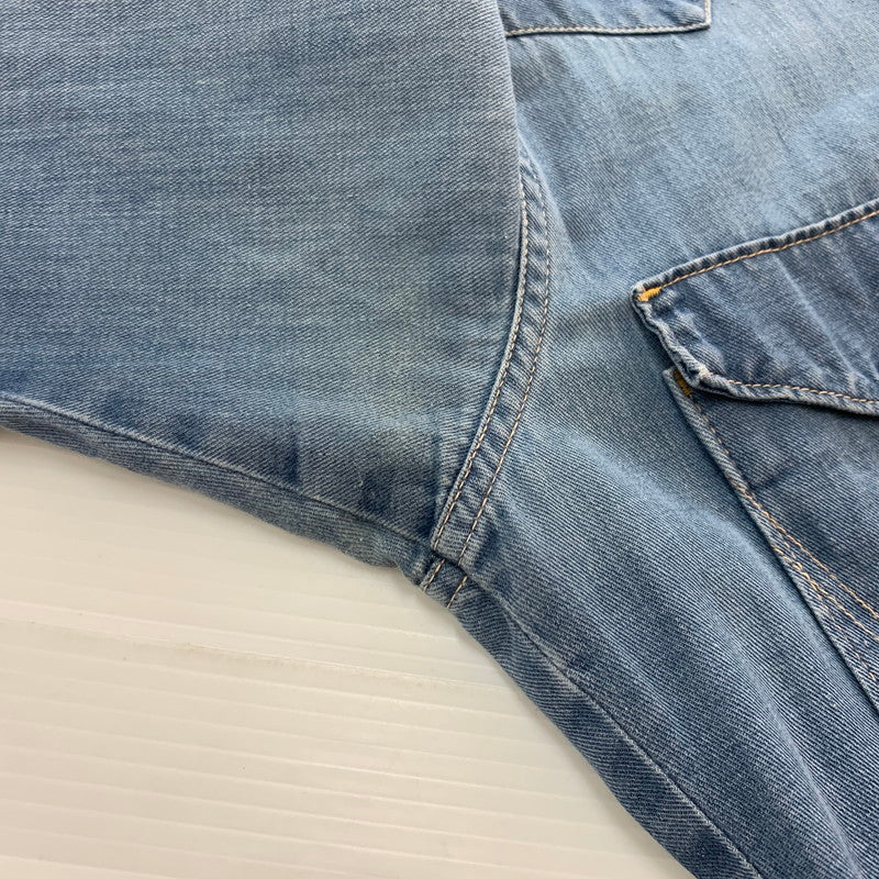 【中古品】【メンズ】 Wrangler ラングラー 70's L/S WESTERN SHIRT VINTAGE 70年代 ロングスリーブ ウエスタンシャツ 長袖 トップス ヴィンテージ 145-251023-yy-05-tei サイズ：33 カラー：ブルー 万代Net店