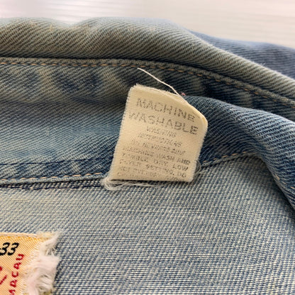 【中古品】【メンズ】 Wrangler ラングラー 70's L/S WESTERN SHIRT VINTAGE 70年代 ロングスリーブ ウエスタンシャツ 長袖 トップス ヴィンテージ 145-251023-yy-05-tei サイズ：33 カラー：ブルー 万代Net店