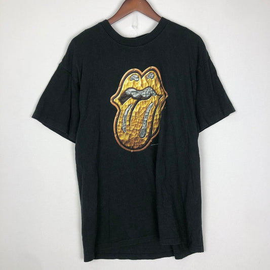【中古品】【メンズ】 UNKNOWN 90's BRIDGES TO BABYLON TOUR S/S TEE 90年代 ブリッジズ・トゥ・バビロン ツアー ショートスリーブ Tシャツ 半袖 トップス anvilボディ 145-251009-ks-11-tei サイズ：XL カラー：ブラック 万代Net店