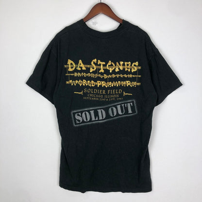 【中古品】【メンズ】 UNKNOWN 90's BRIDGES TO BABYLON TOUR S/S TEE 90年代 ブリッジズ・トゥ・バビロン ツアー ショートスリーブ Tシャツ 半袖 トップス anvilボディ 145-251009-ks-11-tei サイズ：XL カラー：ブラック 万代Net店