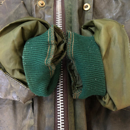 【ジャンク品】【メンズ】 BARBOUR バブアー 80's BEDALE 4FLAP OILED JACKET VINTAGE 80年代 ビデイル 4フラップ オイルドジャケット ヴィンテージ 145-251012-ts-17-tei サイズ：36in カラー：カーキ 万代Net店