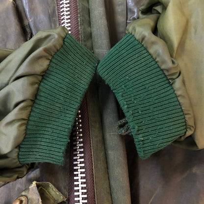 【ジャンク品】【メンズ】 BARBOUR バブアー 80's BEDALE 4FLAP OILED JACKET VINTAGE 80年代 ビデイル 4フラップ オイルドジャケット ヴィンテージ 145-251012-ts-17-tei サイズ：36in カラー：カーキ 万代Net店