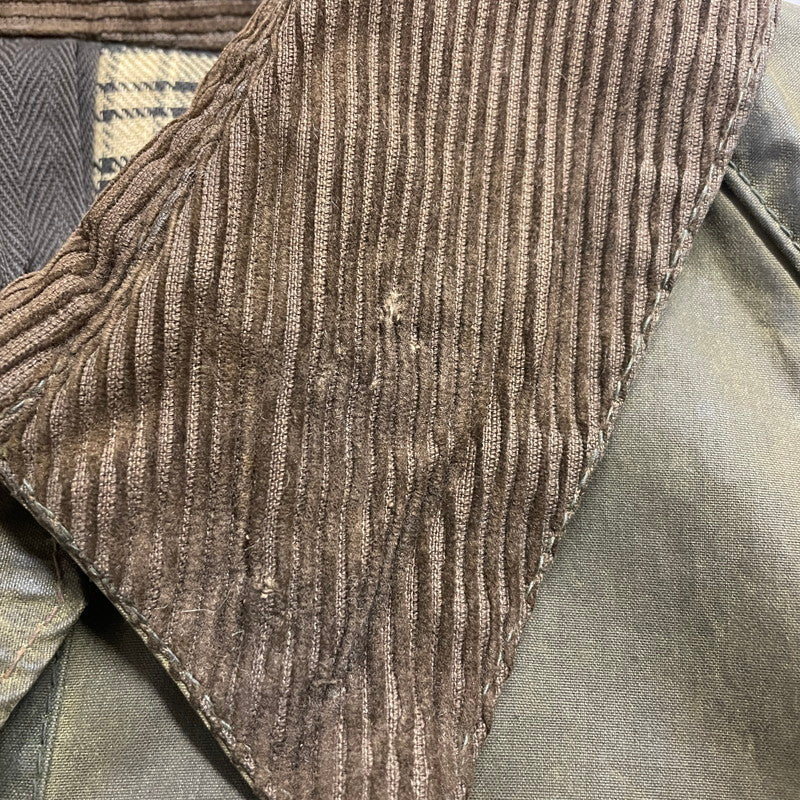 【ジャンク品】【メンズ】 BARBOUR バブアー 80's BEDALE 4FLAP OILED JACKET VINTAGE 80年代 ビデイル 4フラップ オイルドジャケット ヴィンテージ 145-251012-ts-17-tei サイズ：36in カラー：カーキ 万代Net店