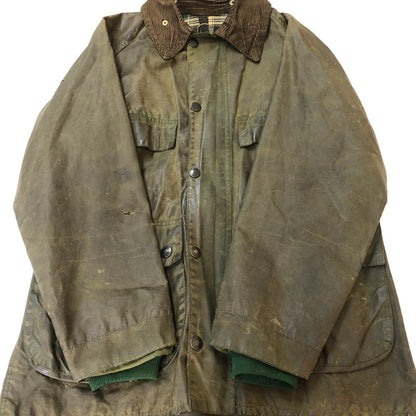 【ジャンク品】【メンズ】 BARBOUR バブアー 80's BEDALE 4FLAP OILED JACKET VINTAGE 80年代 ビデイル 4フラップ オイルドジャケット ヴィンテージ 145-251012-ts-17-tei サイズ：36in カラー：カーキ 万代Net店